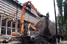 Демонтаж металлоконструкций на Новолипецком металлургическом комбинате