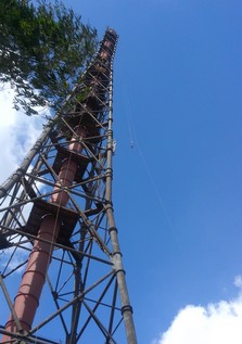 Снос высотной трубы высотой более 180 метров